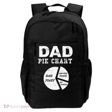 Funny Dad Pie Chart Dad Jokes Pay For Things Fix Things Backpack