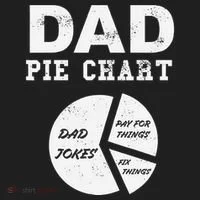 Funny Dad Pie Chart Dad Jokes Pay For Things Fix Things Beanie thumb 2