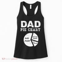 Funny Dad Pie Chart Dad Jokes Pay For Things Fix Things Women's Tank Top thumb 0