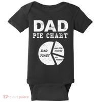 Funny Dad Pie Chart Dad Jokes Pay For Things Fix Things Baby Bodysuit thumb 0
