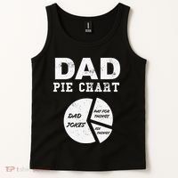 Funny Dad Pie Chart Dad Jokes Pay For Things Fix Things Tank Top thumb 2