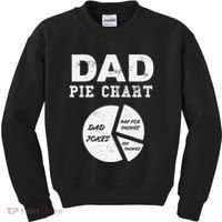 Funny Dad Pie Chart Dad Jokes Pay For Things Fix Things Kids Sweatshirt thumb 0