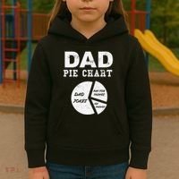 Funny Dad Pie Chart Dad Jokes Pay For Things Fix Things Kids Hoodie thumb 3