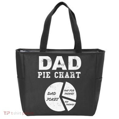 Funny Dad Pie Chart Dad Jokes Pay For Things Fix Things Tote Bag