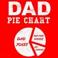 Funny Dad Pie Chart Dad Jokes Pay For Things Fix Things Santa Hat thumb 1