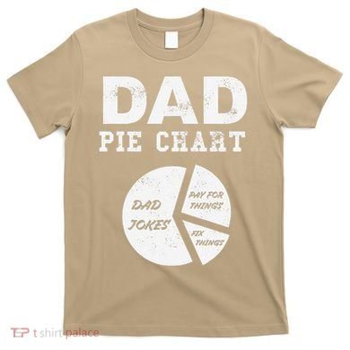 Funny Dad Pie Chart Dad Jokes Pay For Things Fix Things T-Shirt