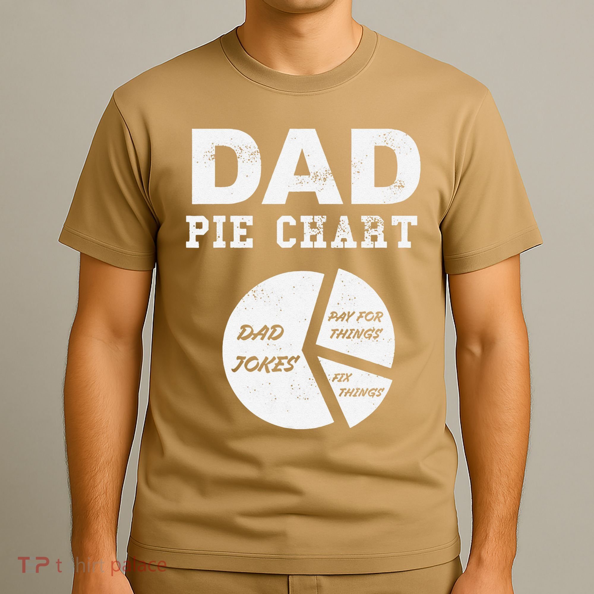 Funny Dad Pie Chart Dad Jokes Pay For Things Fix Things T-Shirt