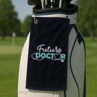 Future Doctor Pre Med Outfit Medical Student Gift Golf Towel thumb 2