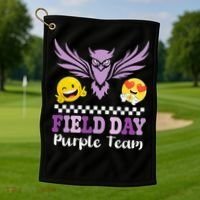 Field Day Pupple Team Students School Sports Competition Golf Towel thumb 1