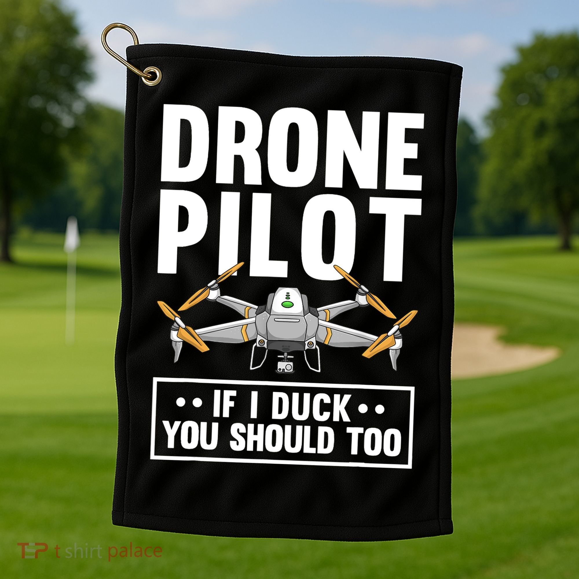 Funny Drone Pilot For RC Racing Pilots Flying FPV Golf Towel