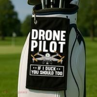 Funny Drone Pilot For RC Racing Pilots Flying FPV Golf Towel thumb 2