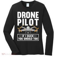 Funny Drone Pilot For RC Racing Pilots Flying FPV Women's Long Sleeve Shirt thumb 0