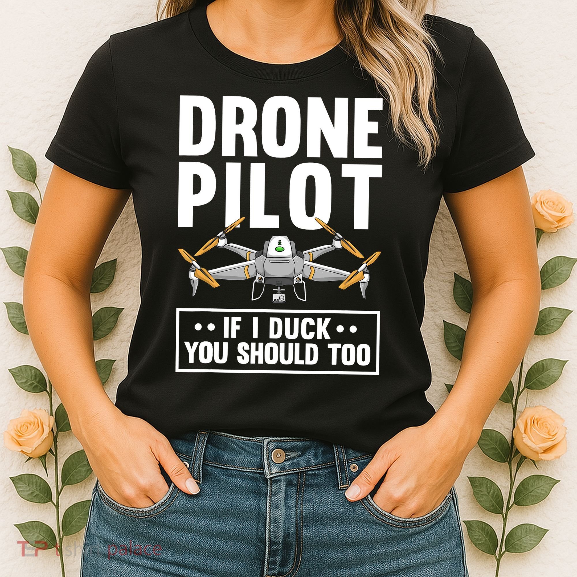 Funny Drone Pilot For RC Racing Pilots Flying FPV Women's T-Shirt