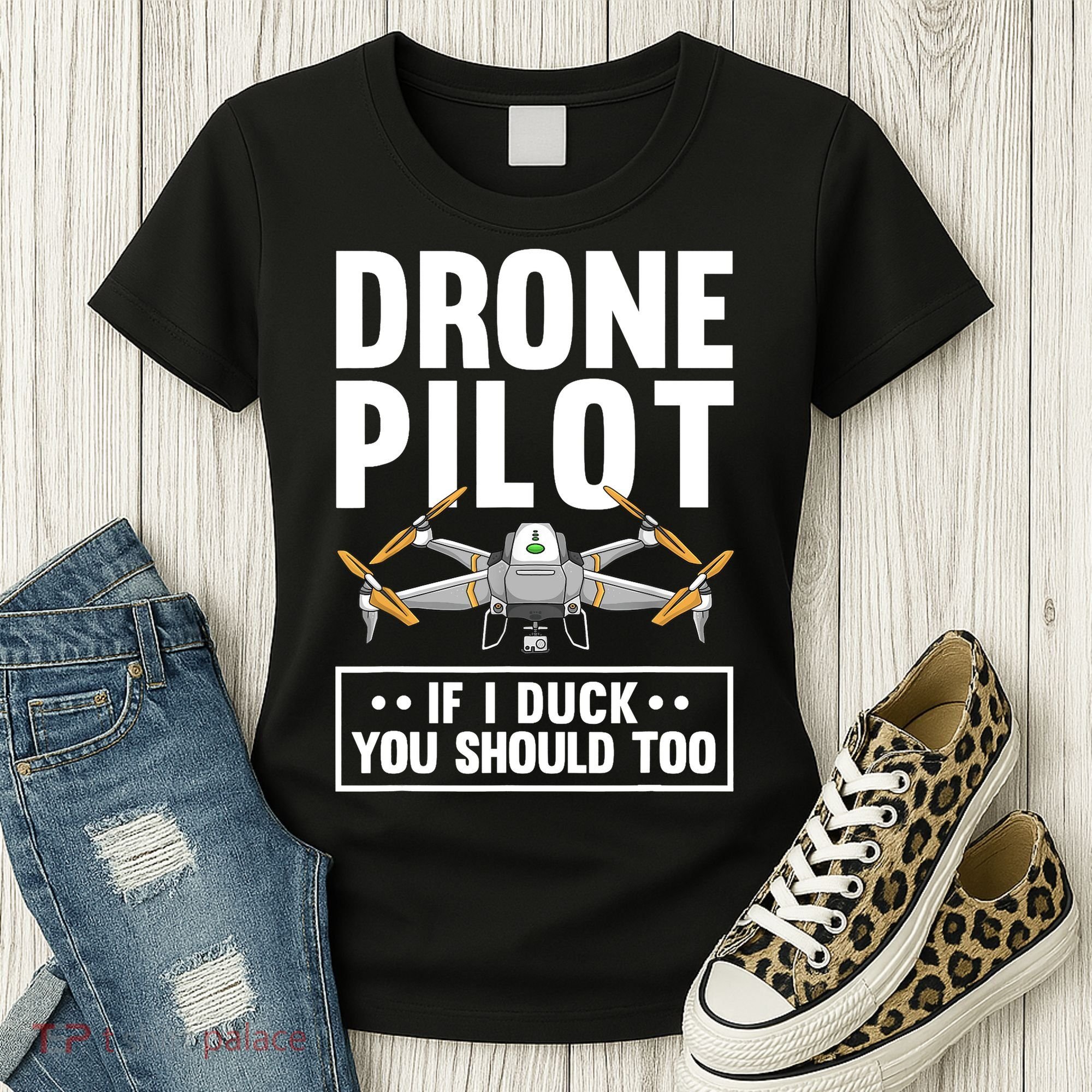 Funny Drone Pilot For RC Racing Pilots Flying FPV Women's T-Shirt