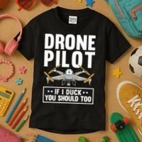Funny Drone Pilot For RC Racing Pilots Flying FPV Kids T-Shirt thumb 3