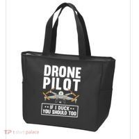 Funny Drone Pilot For RC Racing Pilots Flying FPV Tote Bag thumb 3