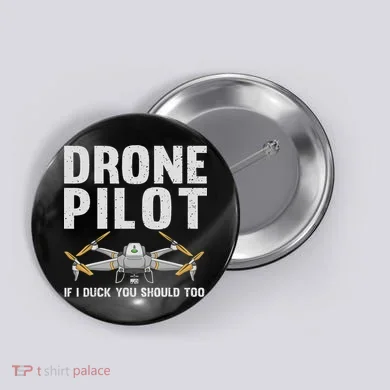 Funny Drone Pilot Design For Women Drone Operator Button