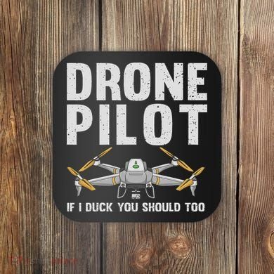 Funny Drone Pilot Design For Women Drone Operator Coaster