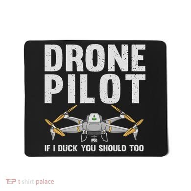 Funny Drone Pilot Design For Women Drone Operator Mousepad