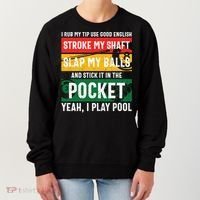 Father's Day Pocket I Yeah, I Play Pool Billiards Dad Gift For Dad Women's Sweatshirt thumb 0