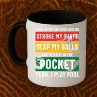 Father's Day Pocket I Yeah, I Play Pool Billiards Dad Gift For Dad Coffee Mug thumb 2