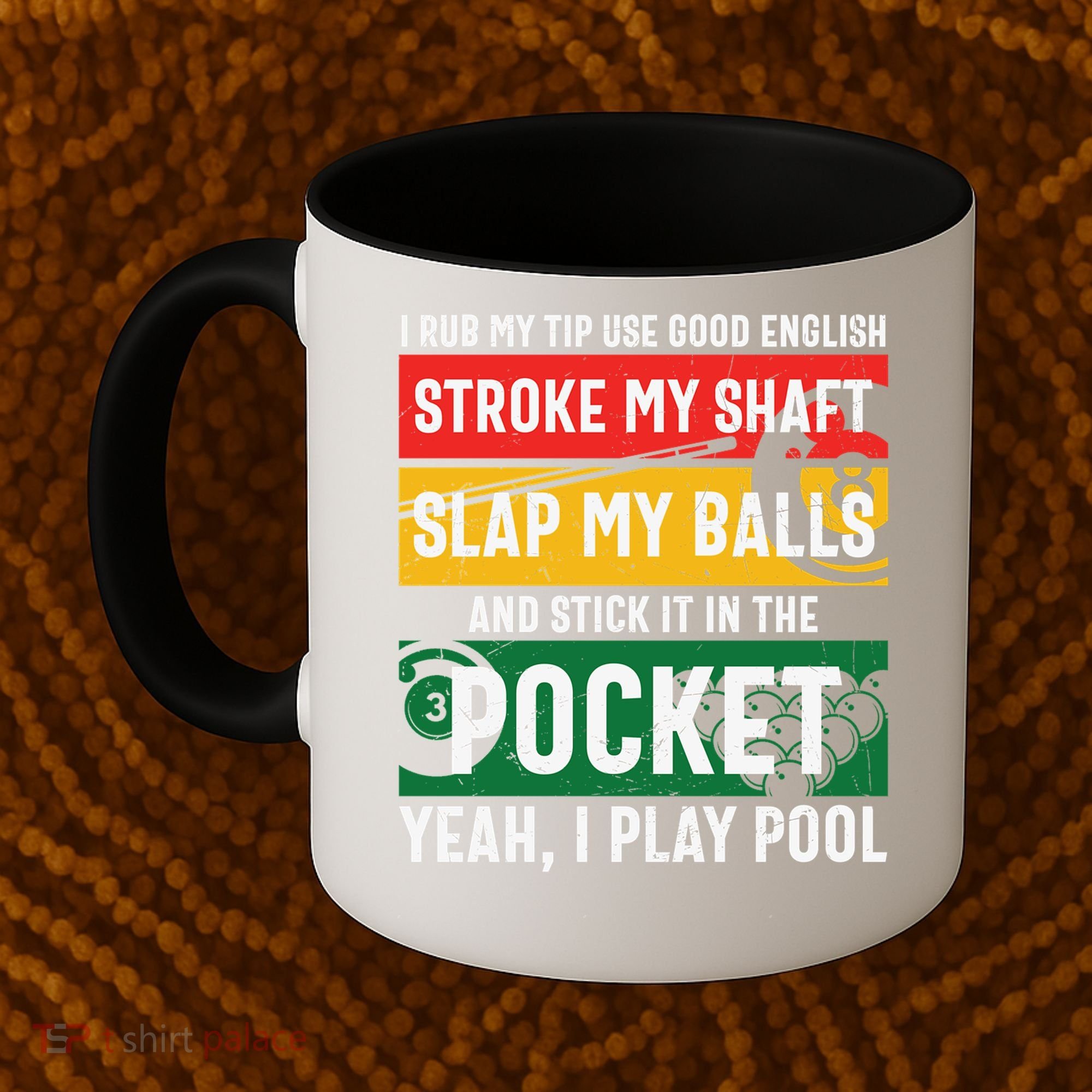 Father's Day Pocket I Yeah, I Play Pool Billiards Dad Gift For Dad Coffee Mug