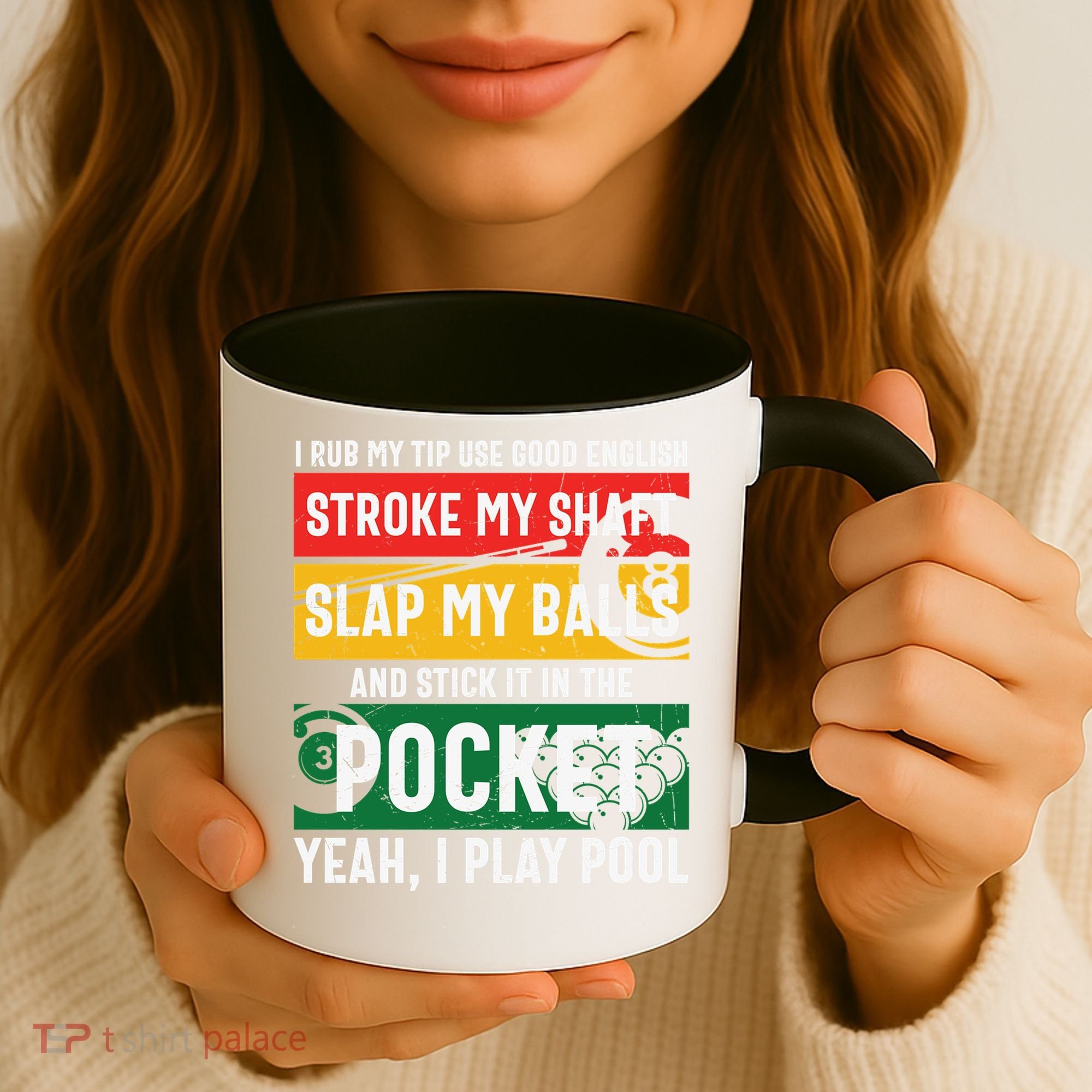 Father's Day Pocket I Yeah, I Play Pool Billiards Dad Gift For Dad Coffee Mug