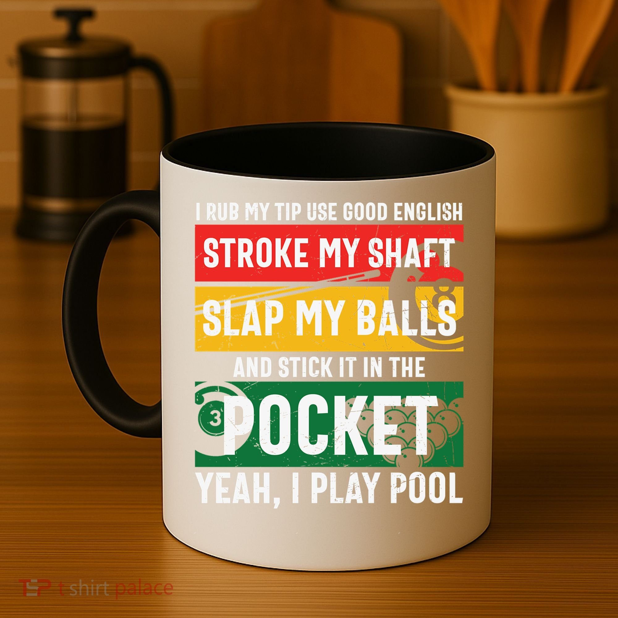 Father's Day Pocket I Yeah, I Play Pool Billiards Dad Gift For Dad Coffee Mug