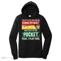 Father's Day Pocket I Yeah, I Play Pool Billiards Dad Gift For Dad Women's Hoodie thumb 0