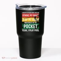 Father's Day Pocket I Yeah, I Play Pool Billiards Dad Gift For Dad Tumbler thumb 0