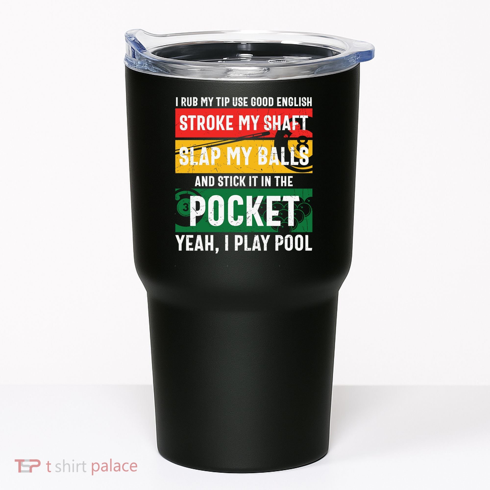 Father's Day Pocket I Yeah, I Play Pool Billiards Dad Gift For Dad Tumbler