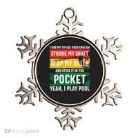 Father's Day Pocket I Yeah, I Play Pool Billiards Dad Gift For Dad Ornament thumb 0