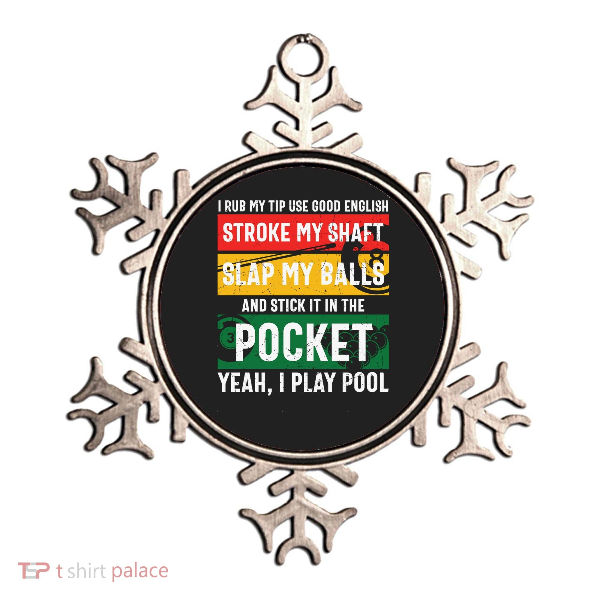 Father's Day Pocket I Yeah, I Play Pool Billiards Dad Gift For Dad Ornament