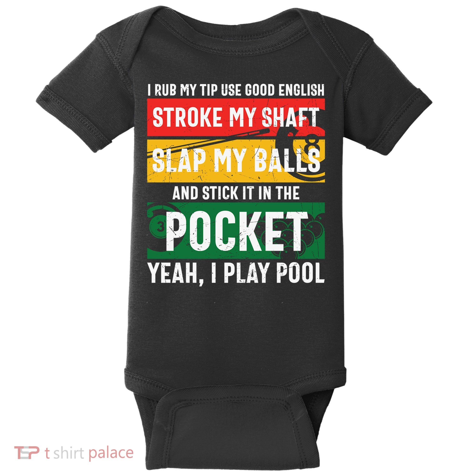 Father's Day Pocket I Yeah, I Play Pool Billiards Dad Gift For Dad Baby Bodysuit