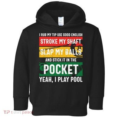 Father's Day Pocket I Yeah, I Play Pool Billiards Dad Gift For Dad Toddler Hoodie
