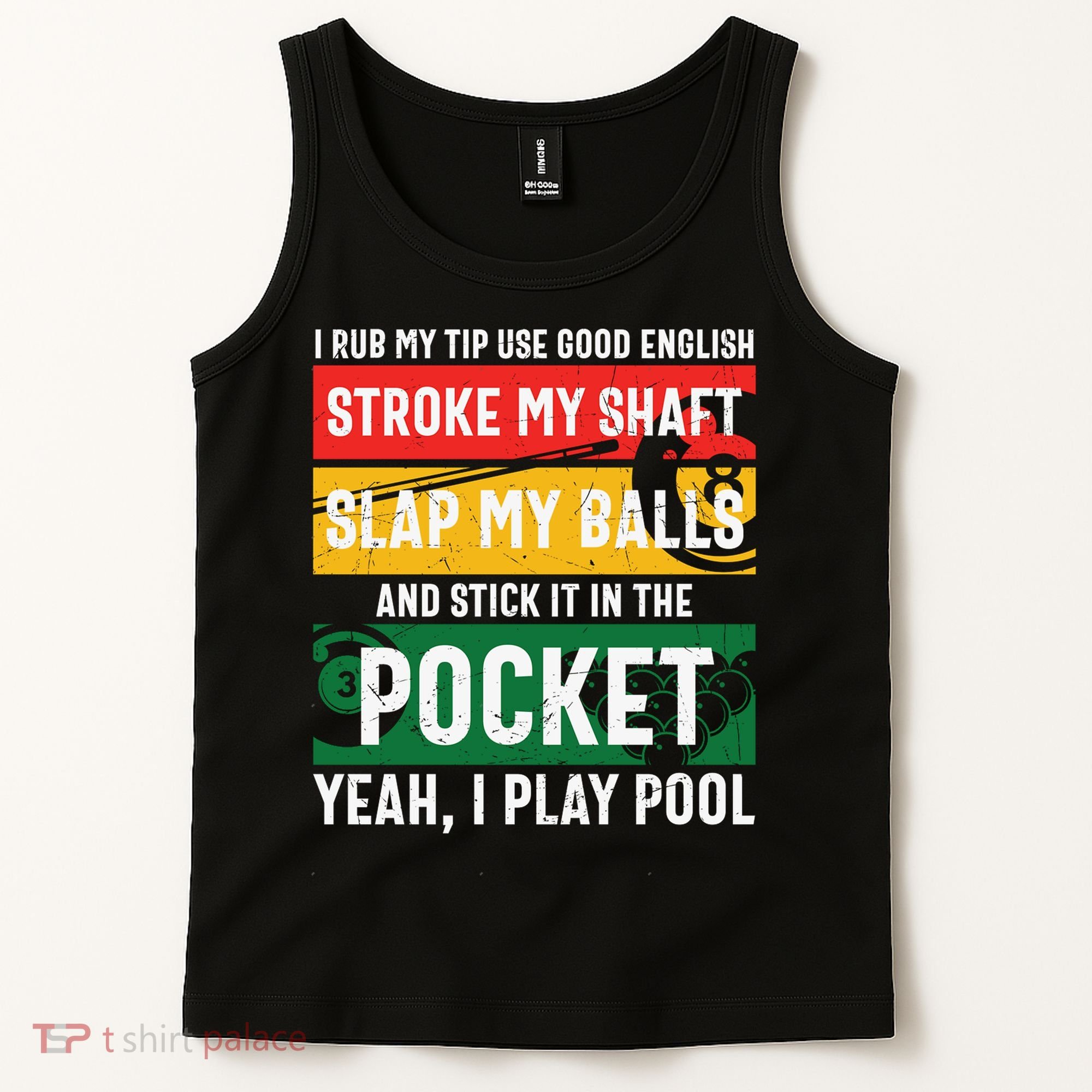 Father's Day Pocket I Yeah, I Play Pool Billiards Dad Gift For Dad Tank Top