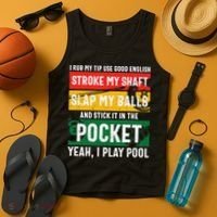Father's Day Pocket I Yeah, I Play Pool Billiards Dad Gift For Dad Tank Top thumb 4