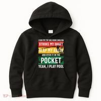 Father's Day Pocket I Yeah, I Play Pool Billiards Dad Gift For Dad Kids Hoodie thumb 0