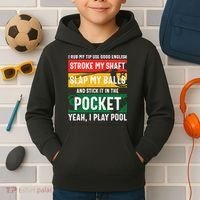 Father's Day Pocket I Yeah, I Play Pool Billiards Dad Gift For Dad Kids Hoodie thumb 2