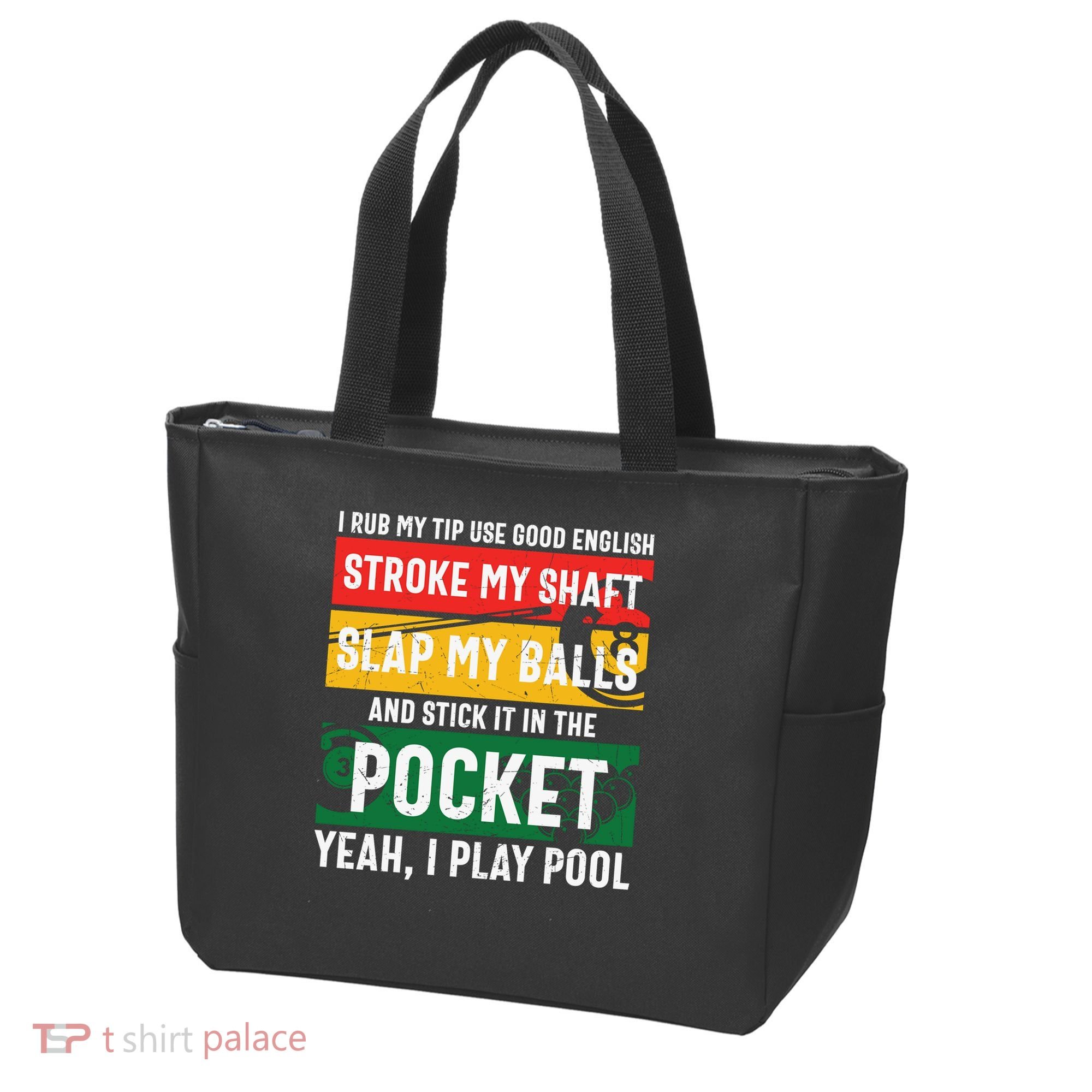 Father's Day Pocket I Yeah, I Play Pool Billiards Dad Gift For Dad Tote Bag
