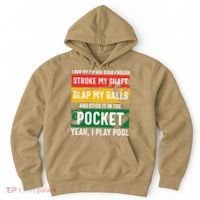 Father's Day Pocket I Yeah, I Play Pool Billiards Dad Gift For Dad Hoodie thumb 0