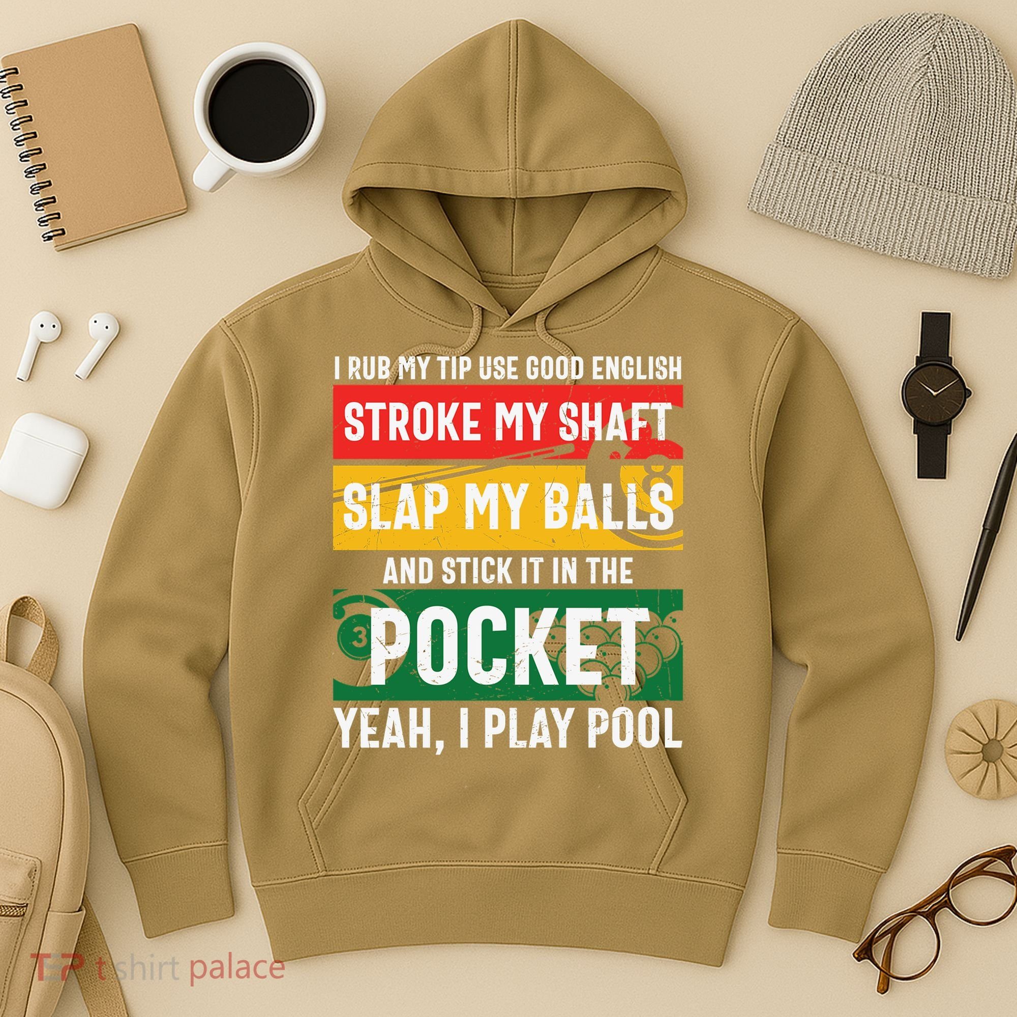 Father's Day Pocket I Yeah, I Play Pool Billiards Dad Gift For Dad Hoodie