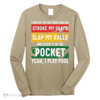 Father's Day Pocket I Yeah, I Play Pool Billiards Dad Gift For Dad Long Sleeve Shirt