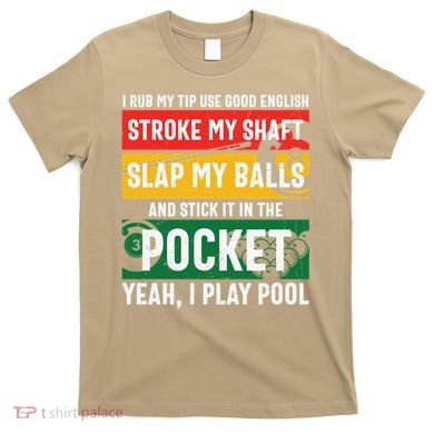 Father's Day Pocket I Yeah, I Play Pool Billiards Dad Gift For Dad T-Shirt