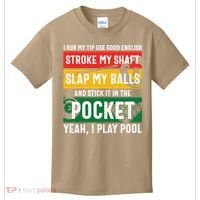 Father's Day Pocket I Yeah, I Play Pool Billiards Dad Gift For Dad Kids T-Shirt thumb 0