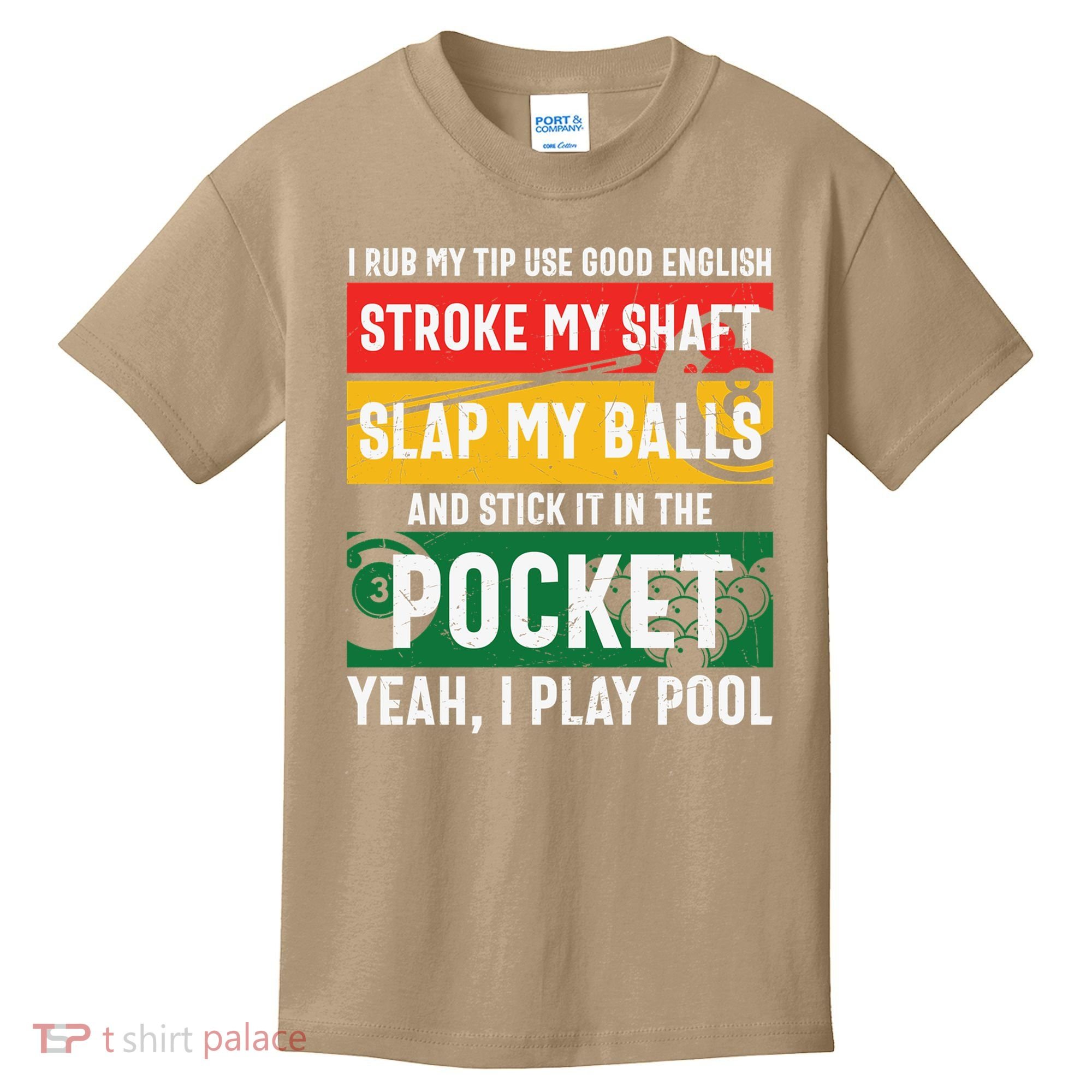 Father's Day Pocket I Yeah, I Play Pool Billiards Dad Gift For Dad Kids T-Shirt