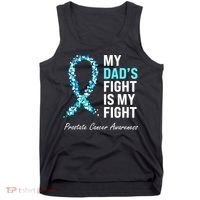 Family Dad Prostate Cancer Awareness Light Blue Ribbon Tank Top thumb 0