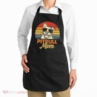 Funny Dog Pitbull Mom Pittie Mom Mother's Day Apron thumb 2