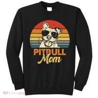 Funny Dog Pitbull Mom Pittie Mom Mother's Day Sweatshirt thumb 0
