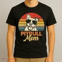 Funny Dog Pitbull Mom Pittie Mom Mother's Day T-Shirt thumb 3
